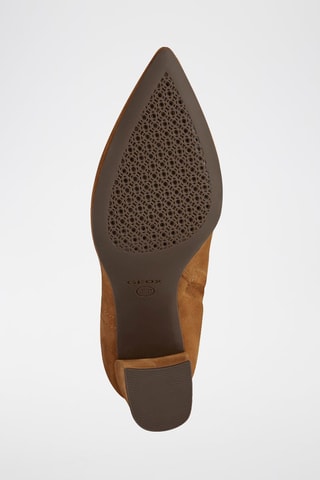 Bottines en cuir de chèvre nubuck Bigliana - Camel