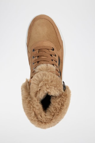 Bottines fourrées en nubuck Dalyla - Camel