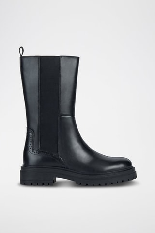 Bottines Chelsea en cuir Iridea - Noir