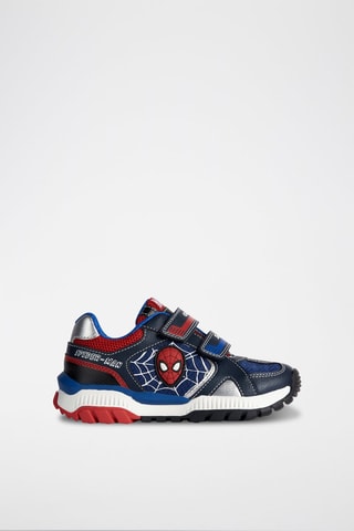 Baskets en cuir Spider-Man Avengers Marvel Tuono - Bleu