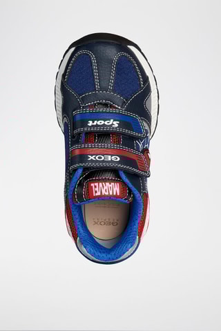 Baskets en cuir Spider-Man Avengers Marvel Tuono - Bleu