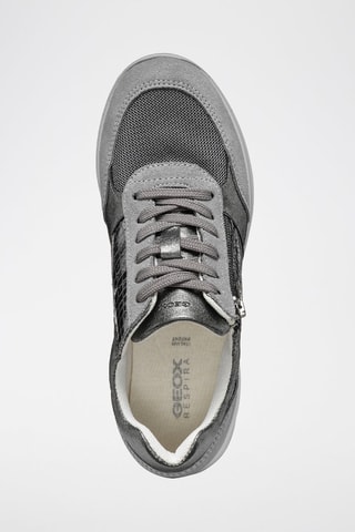 Baskets compensées en cuir Haleney - Gris