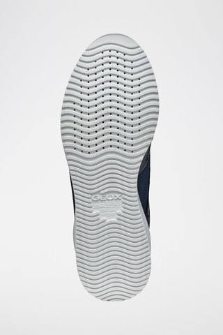 Baskets compensées en cuir Haleney - Bleu