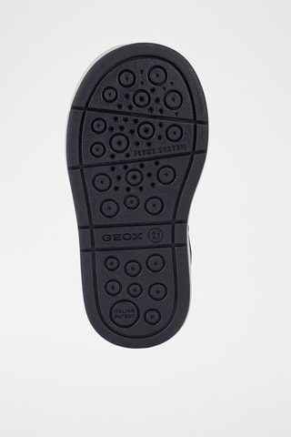 Baskets en cuir Trottola - Bleu et blanc