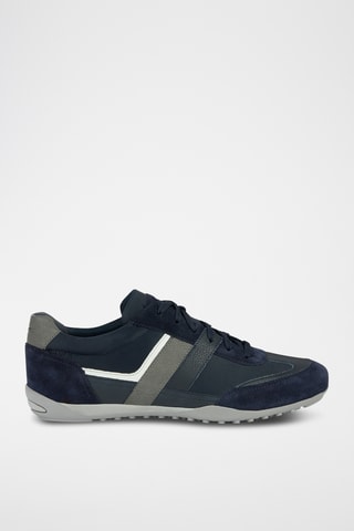 Baskets en cuir Wells - Bleu