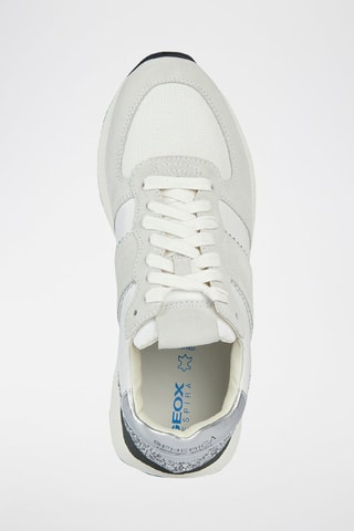 Baskets en nubuck et cuir nappa Spherica Vseries - Blanc