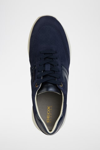 Baskets compensées en nubuck Desya - Bleu