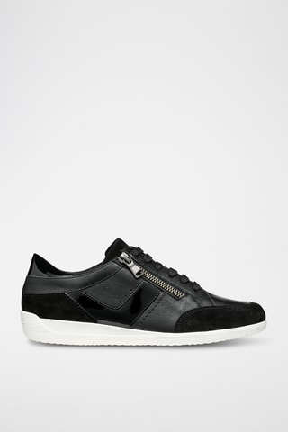 Baskets en cuir Myria - Noir