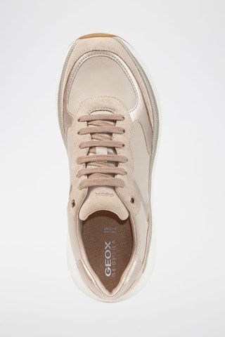Baskets compensées en cuir Diamanta - Taupe