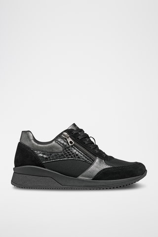 Baskets en nubuck Haleney - Noir