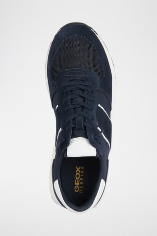 Baskets en cuir - Bleu