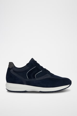 Baskets en cuir Uomo Happy - Bleu