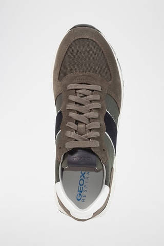 Baskets en cuir - Olive/Navy