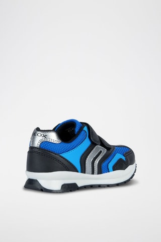 Baskets Pavel - Noir et bleu cobalt