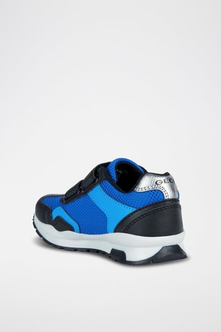Baskets Pavel - Noir et bleu cobalt