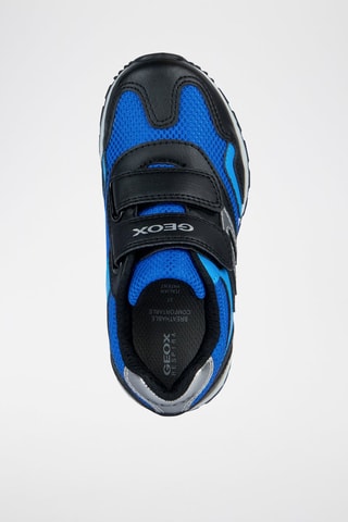 Baskets Pavel - Noir et bleu cobalt