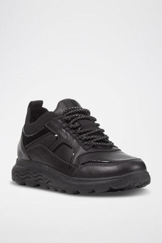 Baskets en cuir nappa Spherica - Noir