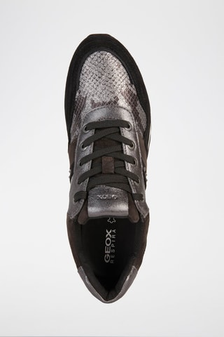 Baskets en cuir Tabelya - Noir et gris foncé