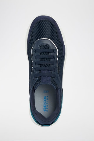 Baskets en cuir Spherica - Bleu