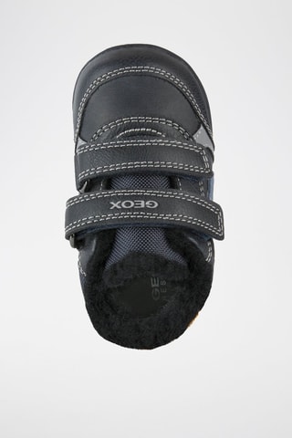 Baskets en laine - Noir et bleu