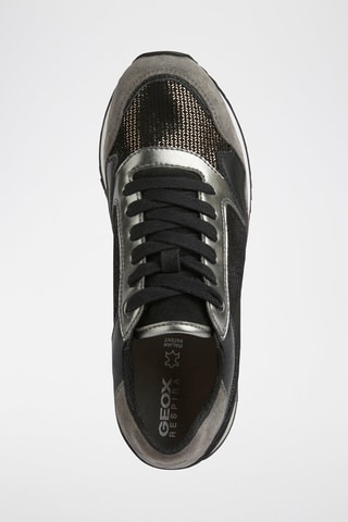 Baskets en cuir Doralea - Noir et gris foncé
