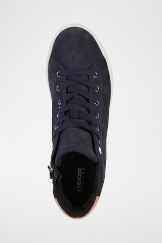 Baskets montantes en nubuck Lauressa - Bleu marine