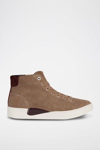 Baskets montantes en nubuck Lauressa - Beige foncé