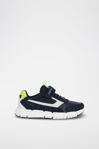 Baskets en cuir Flexyper - Bleu marine