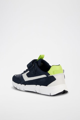 Baskets en cuir Flexyper - Bleu marine