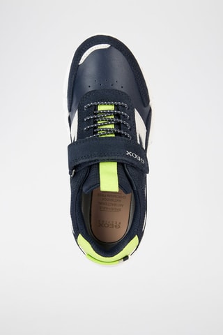 Baskets en cuir Flexyper - Bleu marine