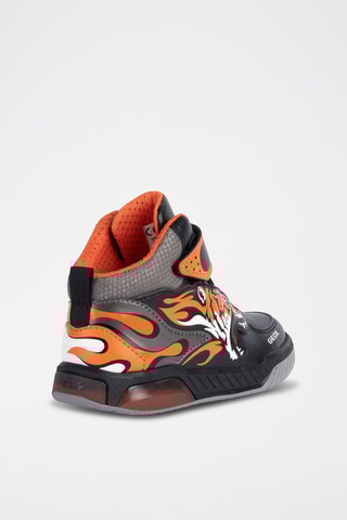 Baskets Montantes Inek - Noir et orange