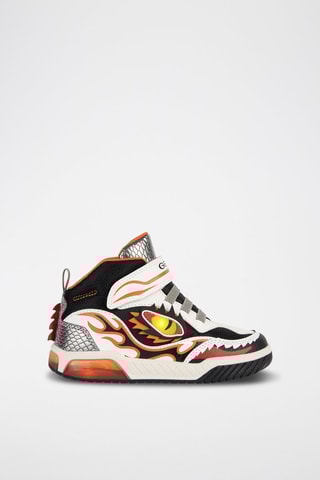 Baskets Montantes Inek - Blanc et orange