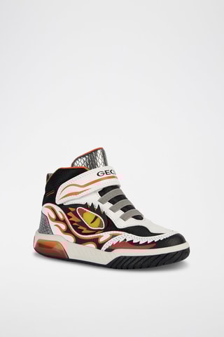 Baskets Montantes Inek - Blanc et orange