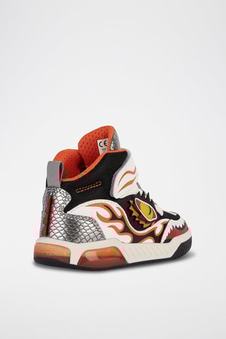 Baskets Montantes Inek - Blanc et orange