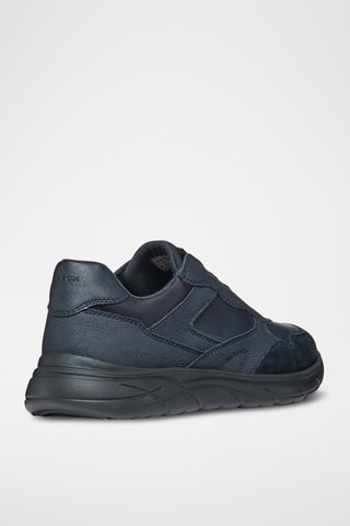 Baskets en nubuck Portello - Bleu marine
