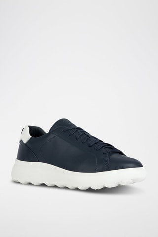 Baskets en cuir Spherica - Bleu marine
