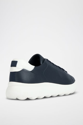 Baskets en cuir Spherica - Bleu marine
