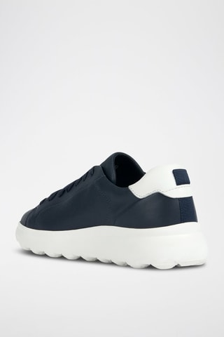 Baskets en cuir Spherica - Bleu marine