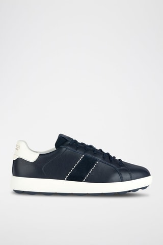 Baskets en cuir Spherica - Bleu marine