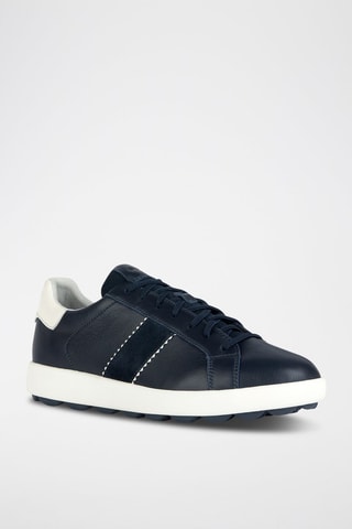 Baskets en cuir Spherica - Bleu marine