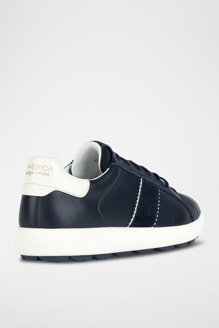Baskets en cuir Spherica - Bleu marine