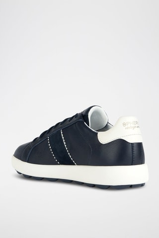 Baskets en cuir Spherica - Bleu marine