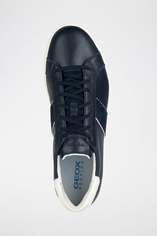 Baskets en cuir Spherica - Bleu marine