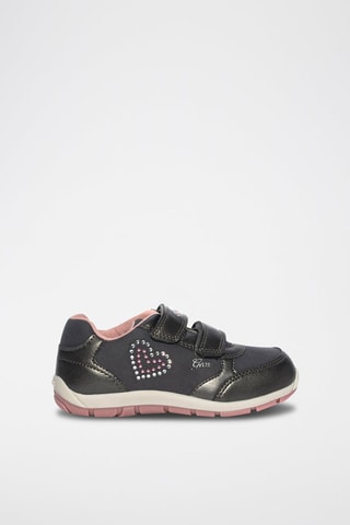 Baskets Heira - Anthracite et rose foncé