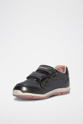 Baskets Heira - Anthracite et rose foncé