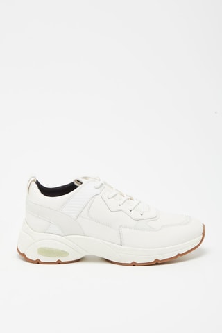 Baskets en cuir nappa Alhour - Blanc