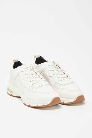 Baskets en cuir nappa Alhour - Blanc