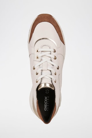 Baskets en cuir nappa et nubuck Alhour - Ecru
