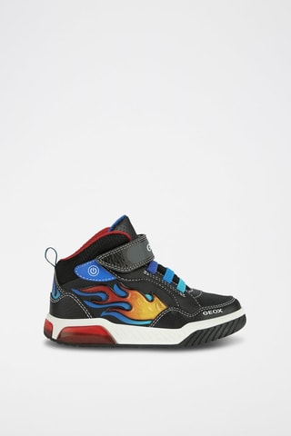 Baskets montantes en cuir nappa Inek - Noir