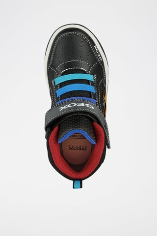 Baskets montantes en cuir nappa Inek - Noir